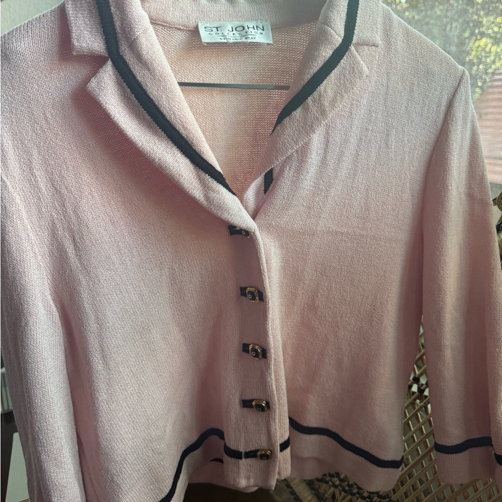 St. John Blush Knit Top vintage